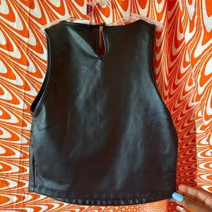 Faux leather top💲4️⃣